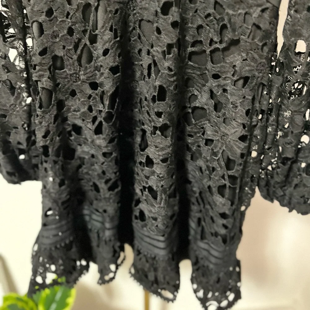 Ina black net dress